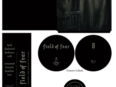Field of Fear - LP Layout 2023 cover art design graphic design lp music vinyl