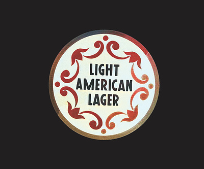 Lager Label lettering type typography