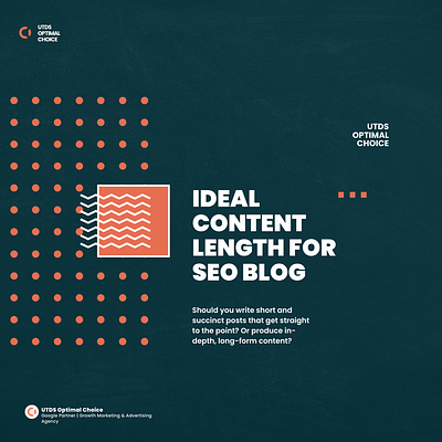 Ideal Content Length For SEO (Social Media Post) branding canva content design graphic design illustration marketing