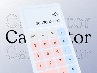 Daily UI Day - 4 calculator dailychallenge ui