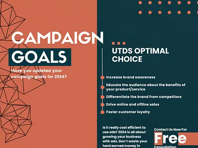 Campaign Goals (social media post) advertising branding content design graphic design illustration marketing soc ui