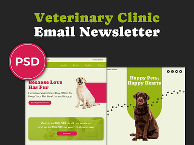 Veterinary Clinic Email Newsletter advertising e newsletter e newsletter template email email design email newsletter email newsletter design email newsletter template marketing newsletter vet veterinary clinic