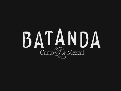 Mezcal Batanda batanda bird bottle customtype logotype mexico mezcal poem sing typelogo typography