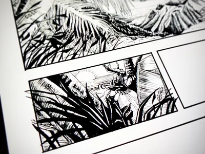 Morning on Volcano Island comic books comics digital painting drawing graphic design illustration manga