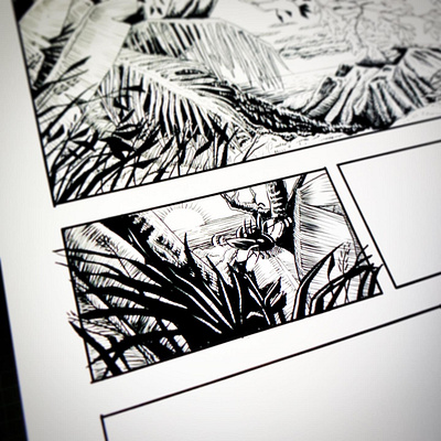 Morning on Volcano Island comic books comics digital painting drawing graphic design illustration manga