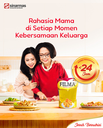 Mother's Day Key Visual for FILMA Cooking Oil adobe photoshop brand campaign campaign cooking ads digital imaging graphic design key visual
