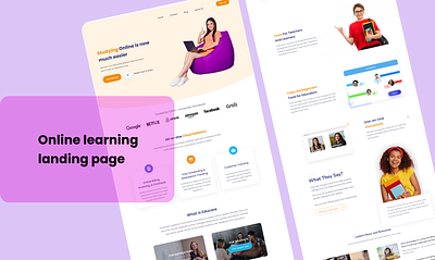Online course landing page