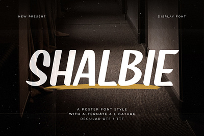 Shalbie - Poster Font unique