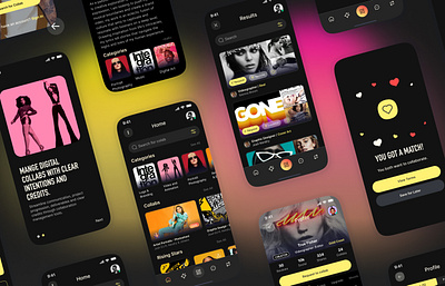 Born Artists - A Collaboration App collaboration mobile personal brand product design uiux visual design