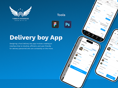 Food Delivery Boy App 2024 app concept deliveryboy design figma fooddelivery mobileapp ui