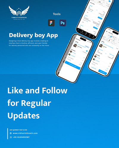 Food Delivery Boy App 2024 app concept deliveryboy design figma fooddelivery mobileapp ui