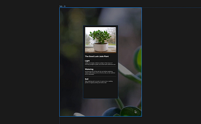 Figbruary: Feb 9 - Plant Care UI Card figma responsive ui