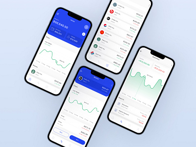 Investment & Financial Mobile app financial investment mobile app ui ui design ux design