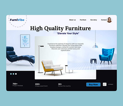 Webdesign for furniture website