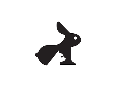 Rabbit & Cat Logo animal brand identity branding logo logo design logo designer logodesign logomark logos negative space visual identity