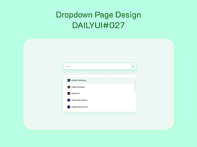 Modal For Dropdown Page Design- DailyUI Day027 dailyui dailyui027 dailyui027dropdown dailyuichallenge dropdown figma landing page search uiux user interface web design