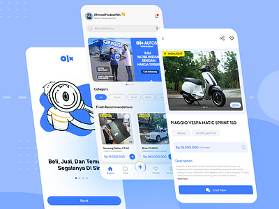 Olx app redesign branding design mobile redesign ui
