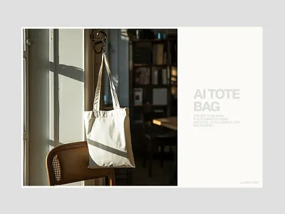 Minimalism and AI ai brutalism design icon japanese style midjourney minimalism mockup tote bag totebag ui ux web web design zen