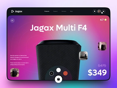 Speaker Landing Page bluetooth speaker landing page minimal product design smart home sound system ui design ui ux web design webpage website concept website ui wireless speaker