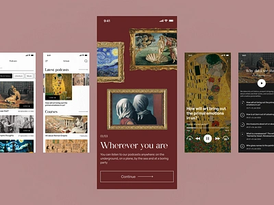 Podcast Mobile App Design app design app podcasts application design mobile app mobile app design mobile app ui spotify streaming app ui