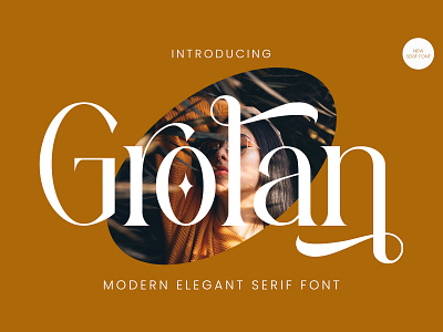 Grolan - Serif Font design elegant fashion font ligature lowercase modern serif stylish typeface typography uppercase
