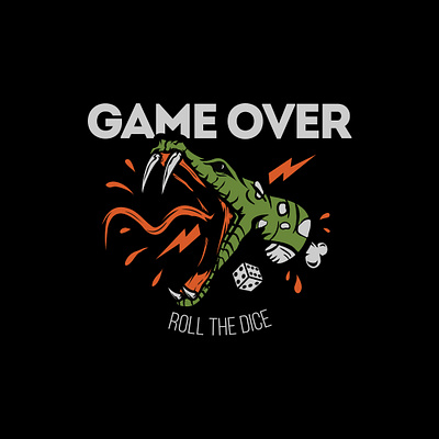 GAME OVER characterillustration design graphic design illustration vector