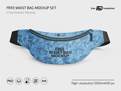 Free Waist Bag Mockup Set bag bag mockup belt bag belt bag mockup free freebie mockup mockups photoshop psd template templates waist bag waist bag mockup