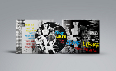 Album Art Concept 02 / Zeme Libre album art album layout brush effects glitch graphic design graphics layout photo editing reggae rock roll script ska typography visual design