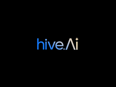 hive.ai | AI tool for influencers ai ai logo ai tool artificial brand branding influencer influencers marketing logo oneight designs