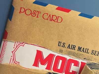 Slim Gift Box Torn Mockup present