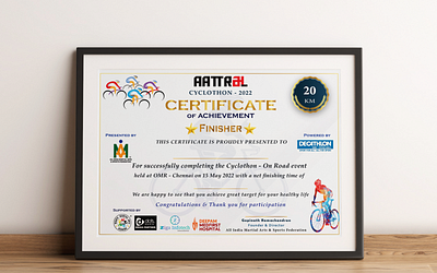 Certificate Design branding certificate design graphic design logo marathon marathon certificate design sports certificate design