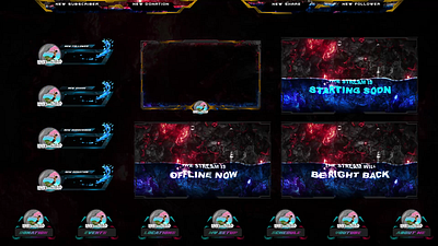 Twitch overlay design animated alerts animated facecam overlay animated gaming overlay animated overlay animated twitch overlay custom overlay gaming logo gaming overlay intermission overlay logo intro overlay overlay for streamers streaming overlay transition twitch alerts twitch overlay twitch sceen designs