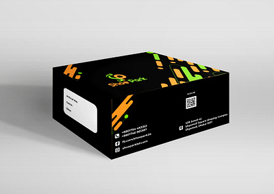 Show Box design for a local shop box box design design illustrator packaging packaging design priint media print product shoe box