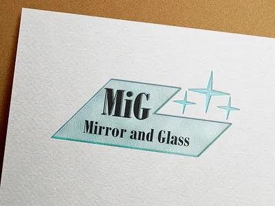 Logo for glass cutting workshop branding design design logo graphic design logo logotype vector vector graphic
