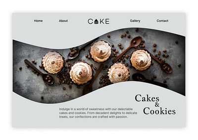 Cakes & Cookies branding graphic design ui