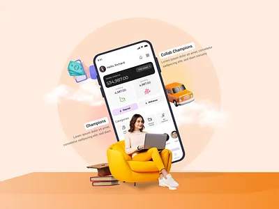 Fintech App UI/UX design app branding company design ewallet fintech graphic design mobile ui uiux design ux website