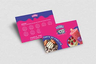 Carte de visite pour une marque de donuts