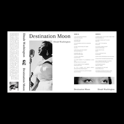 [Dinah Washington] Cassette Cover Redesign branding design editorial graphic design minimalist redesign typography