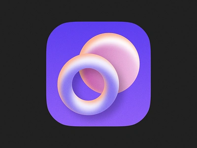 Circles. app app icon appicon brand branding circle circles figma icon illustration ios logo logo design macos noise saas shadow symbol texture ui