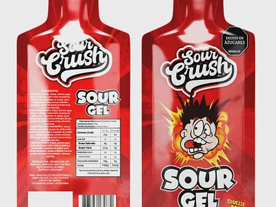 SOUR GEL PACKAGING DESIGN best packaging branding design fiverr food food packaging food packaging design gel food graphic design illustration label label design logo packaging packaging design pouch pouch design professional packaging design sour gel unique packaging