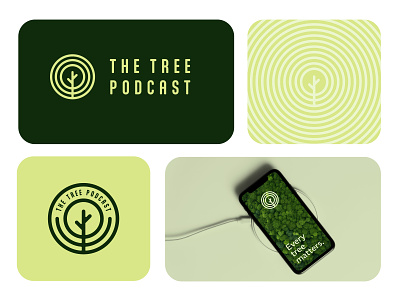 The Tree Podcast brand branding business ecology graphic design logo logodesign logodesigner logomark monoline podcast podcast logo symbol zalo estevez