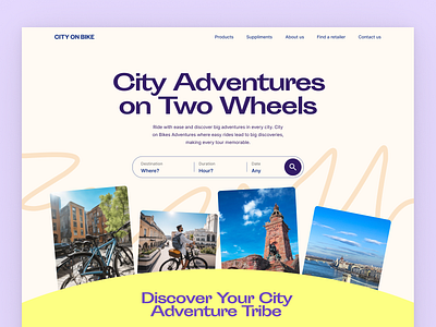 City On Bike branding design graphic design ui ux vector website