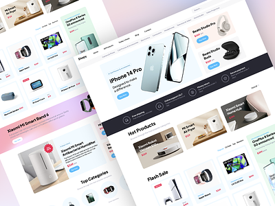 Shopy e-Commerce blue clean e commerce graphic design homepage shop ui user friendly webdesign webshop
