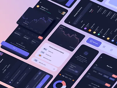 CryptoWallet App UI kit crypto cryptoexchange cryptowallet currency exchange dark app ui metamask wallet ui kit wallet