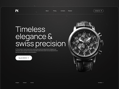 Swiss Watches Hero ⌚️ 3d boutique clock design graphic design illustration productdesign time ui ux watches