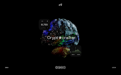 Cryptocrafter 3d animation app blockchain brand branding coin crypto future mobile page product ui ui design user experience user interface ux ux design web website