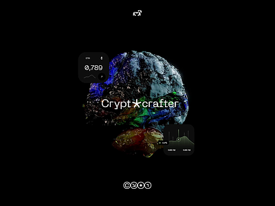 Cryptocrafter 3d animation app blockchain brand branding coin crypto future mobile page product ui ui design user experience user interface ux ux design web website