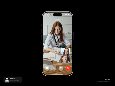 Bookert app call call design daily ui design design app medical app mobile app niki e online call ui ux video chat