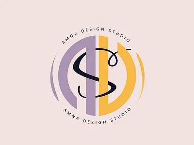 AMNA DESIGN STUDIO LOGO amna brand branding design graphic design graphic designer illustration logo logo design logo designer logo designing logo for brand personal brand ui