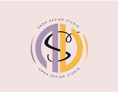 AMNA DESIGN STUDIO LOGO amna brand branding design graphic design graphic designer illustration logo logo design logo designer logo designing logo for brand personal brand ui